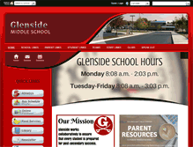 Tablet Screenshot of glensidemiddleschool.org